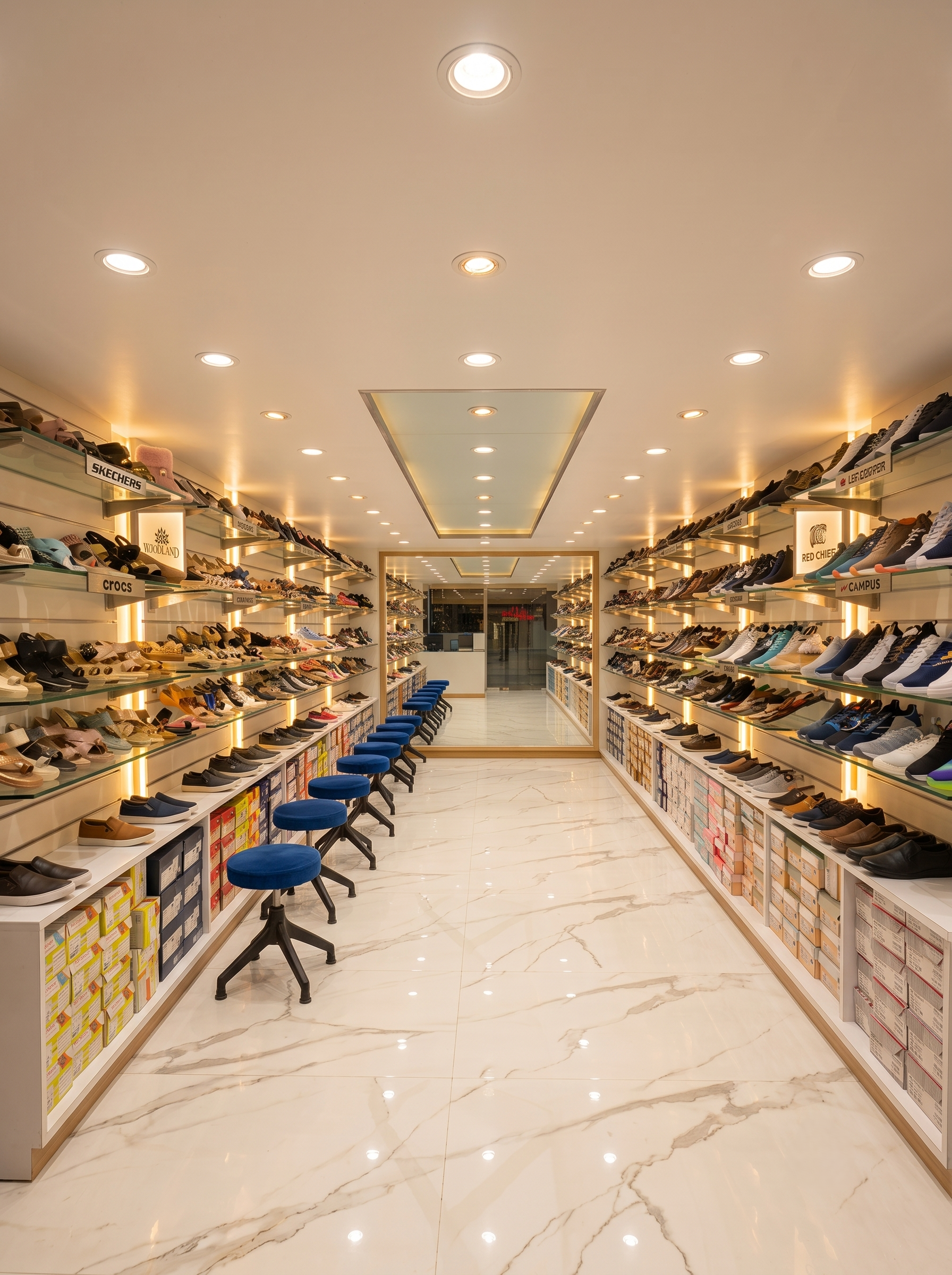 Inside Vijay Footwear premium multi-brand showroom